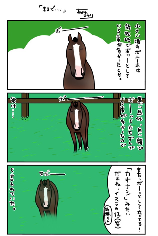 おがわじゅり 取材こぼれ話 イスラボニータの小さい頃のお話 可愛いなぁ T Co 3zgfg7marj Twitter