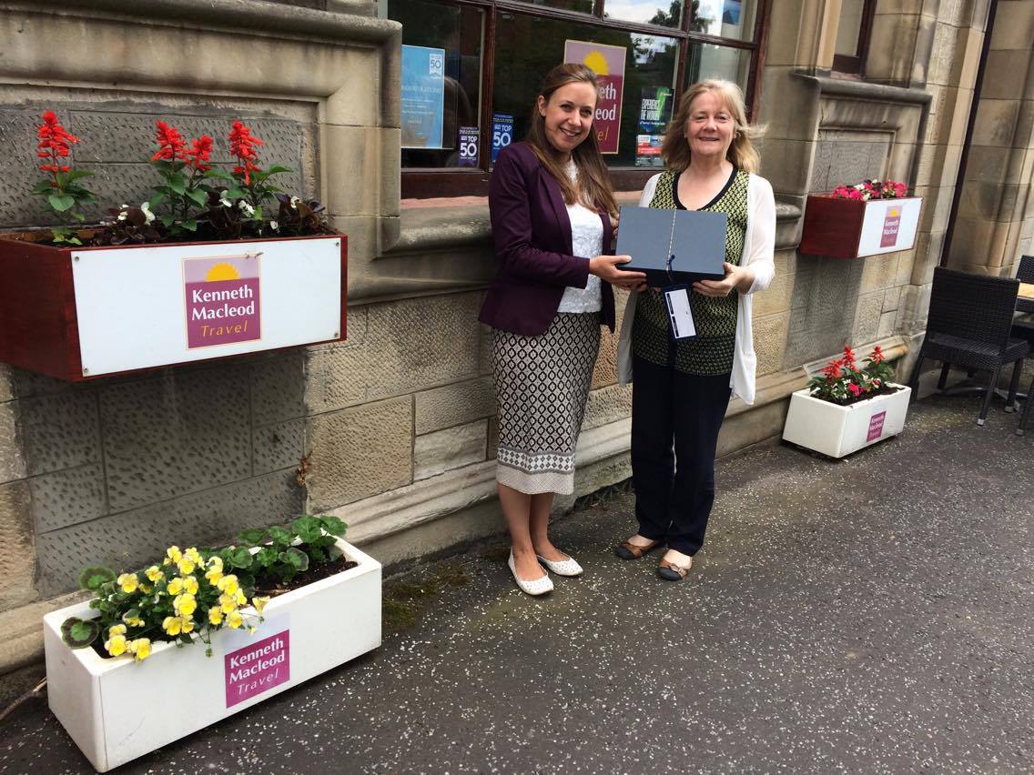 Hebcruises's tweet photo. Productive meeting exploring ideas to grow our partnership with @KMT_Glasgow &amp; deliver #agentincentive box to Irene #traveltrade https://t.co/ZHxFf0CHAh