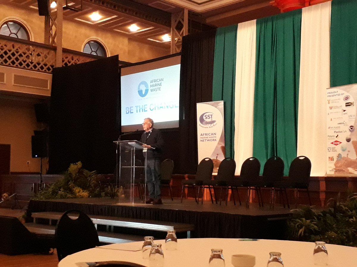 AfricanMarineWN's tweet photo. Tony Ribbink: discusses way forward for the African Marine Waste Network in response to delegates suggestions.  #AMWConference17 https://t.co/E2LxGk9EJC