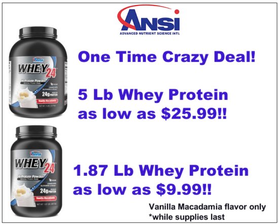 DpsNutrition's tweet photo. One time - crazy deal. - 5lb's of @ANSINutrition Whey Protein for as low as $25.99 at DPS Nutrition! #ANSInutrition https://t.co/835JdQoIrS https://t.co/ddPsiAMz1V
