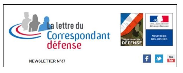 Armees_Gouv's tweet photo. #Newsletter, retrouvez la lettre du Correspondant Défense #CORDEF numéro 37 : https://t.co/2Ja6XWYJvy https://t.co/vDA5ATIg1c