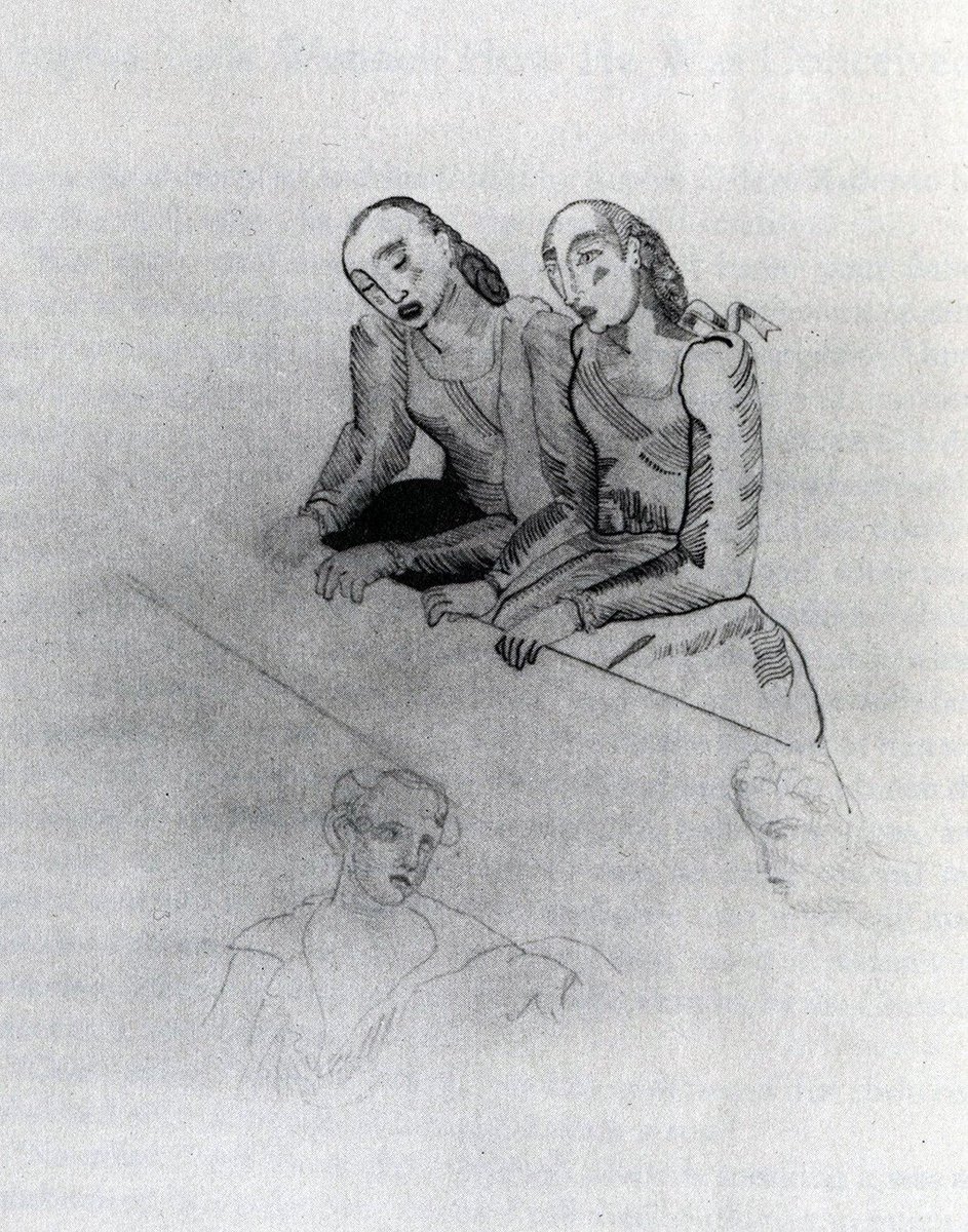 Harvard Library On Twitter Striking Illustrations From Novelist