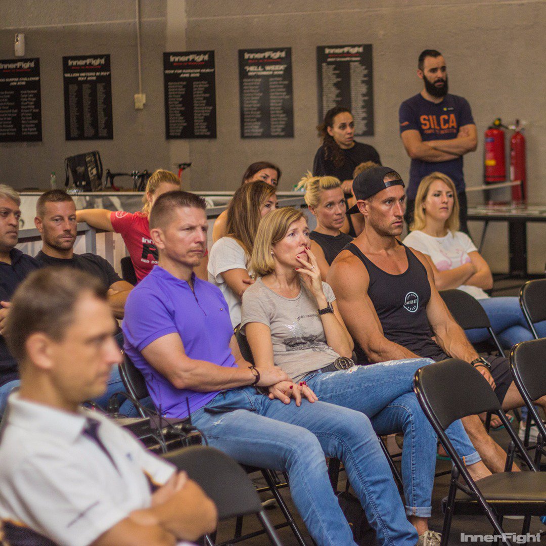 InnerFight's tweet photo. Throwback to when @Toufic_13 presented our 14th edition of #innertalks. Truly inspiring! #noweakness https://t.co/LQ3OJibr0a