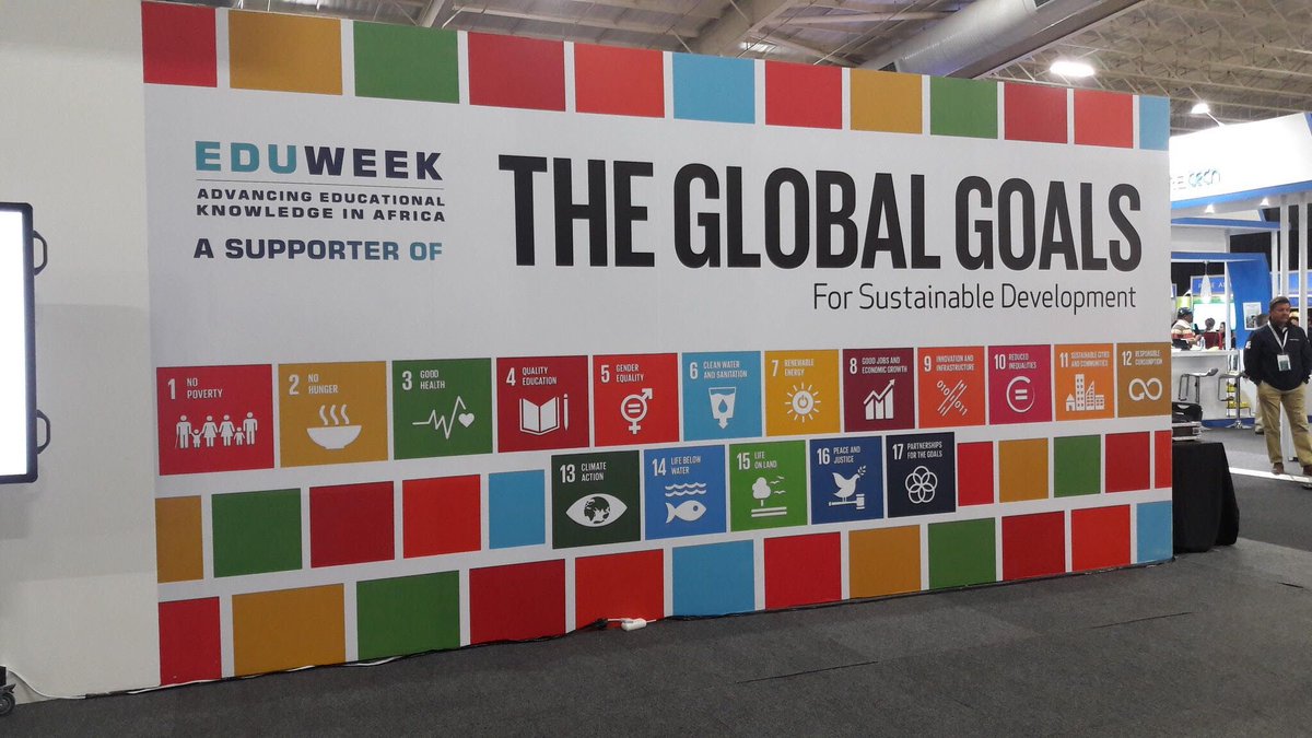 LevelUpVillage's tweet photo. .@LevelUpVillage is at #Eduweek17! Say hello and learn how to get your school involved in #GlobalEd and #EdTech thru LUV. #EducationAfrica https://t.co/Hy5P75BKNE