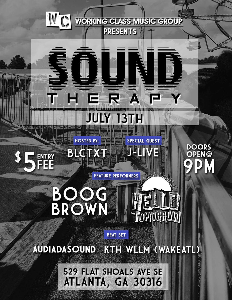 Catch us tonight at <a href="/529_EAV/">529</a> for #SoundTherapy.
Peep the flyer for details