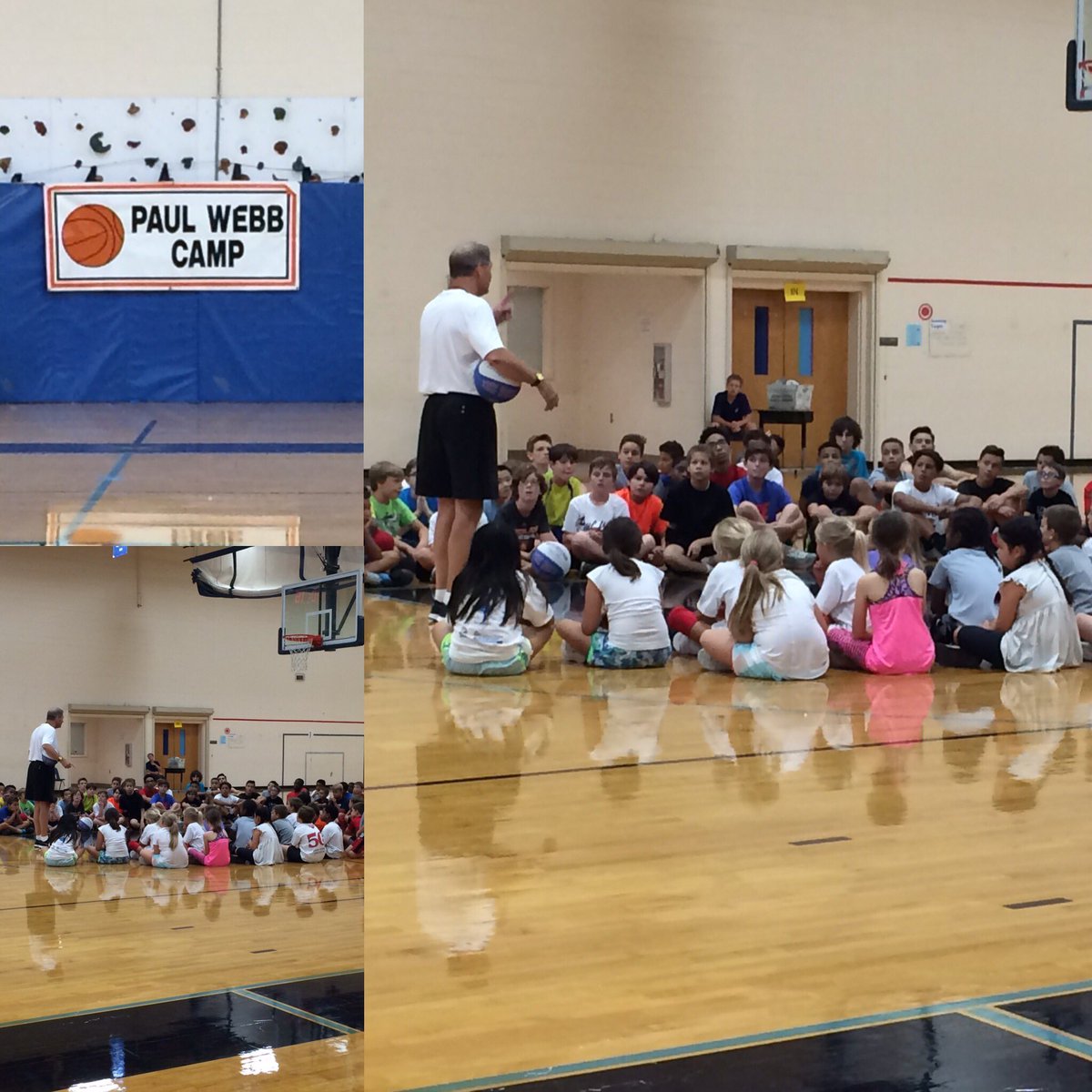 VaSportsHoF's tweet image. the 53rd Annual Paul Webb Basketball camp is underway Maybe some future inductees in this group?#VirginiaSportsHallofFame #PaulWebb