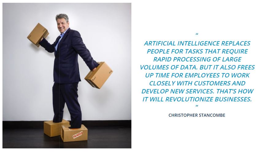 CJStancombe's tweet photo. Artificial intelligence transforms customer relationships #CX https://t.co/xwneShfm0H … #capgemini50 https://t.co/tHZfJem5IS
