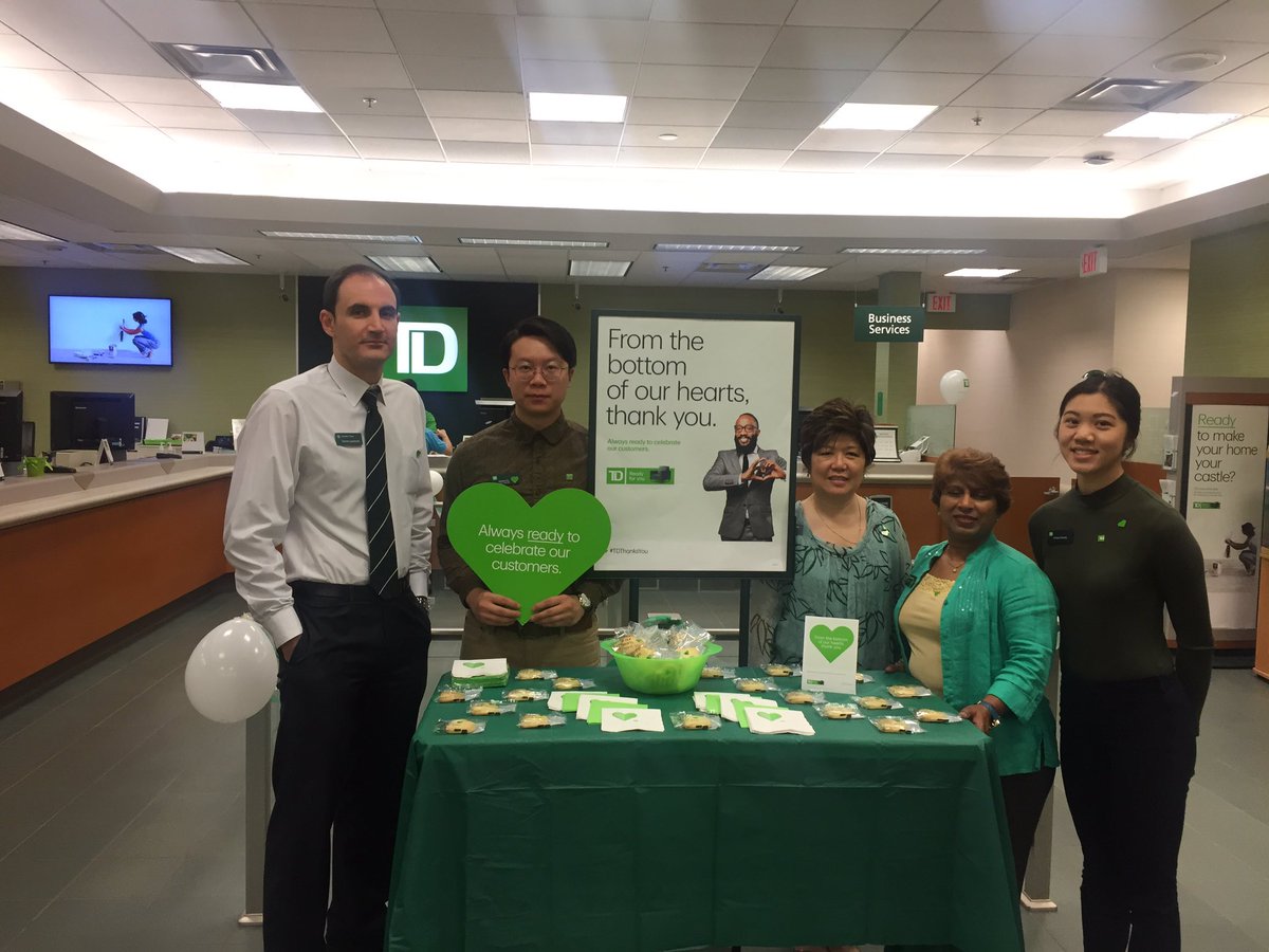 Megan_Stokes14's tweet photo. Ready to welcome our wonderful customers 💚💚💚#TDThanksYou https://t.co/bQeoH720KZ