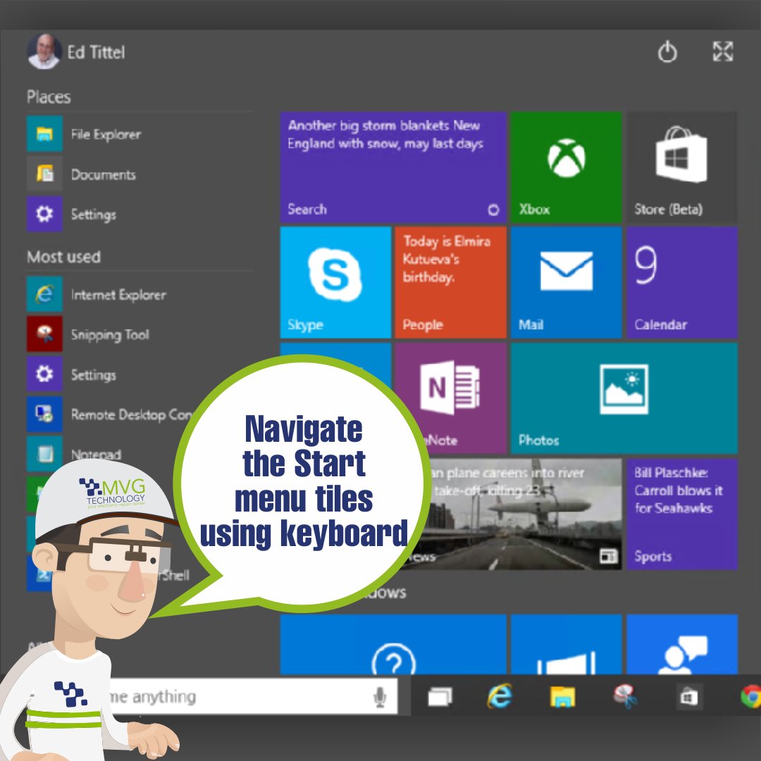 MVGTechnology's tweet image. Take note! If you start typing, you’ll discover that you can navigate the left side from the keyboard. #MVGTechTips.