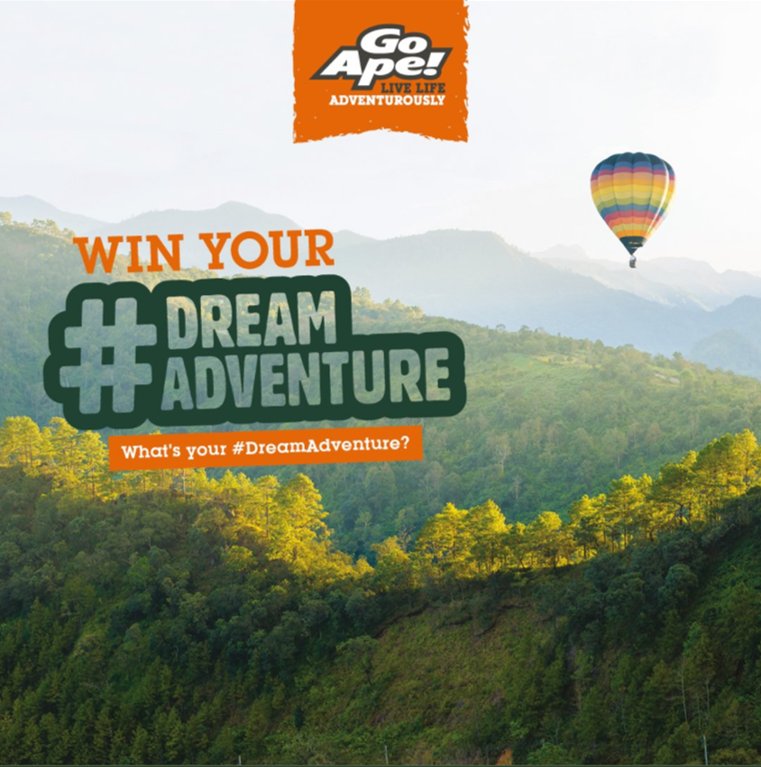 fruitickles's tweet photo. Check out our friends at @GoApeTribe's #DreamAdventure competition! Tell them your UK based Dream Adventure for your chance to win it! https://t.co/xriDDDaC64