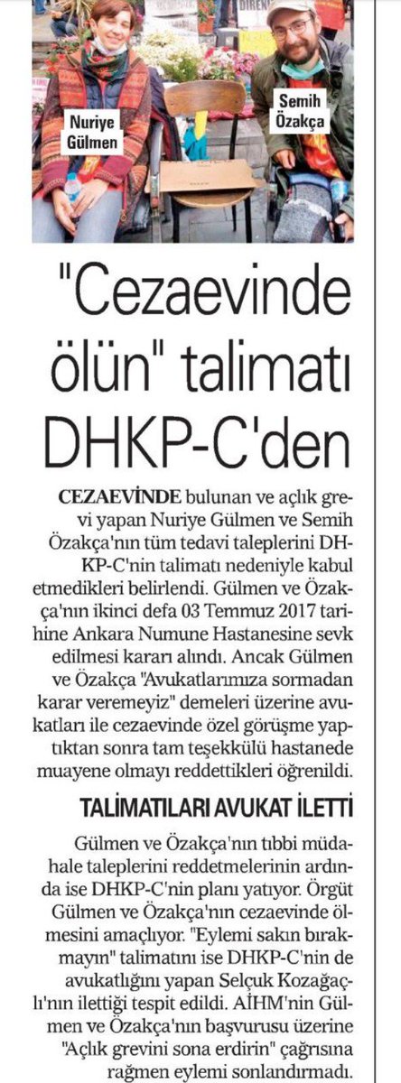 genelgundem's tweet photo. DHKP-C'nin emri ile tedaviyi reddettiler! 
Sanatçılar, ünlüler,
Bu iki DHKP-C'linin ölmesini istemiyorsanız devlete değil,DHKP-C'ye seslenin https://t.co/WRFv9aufLr