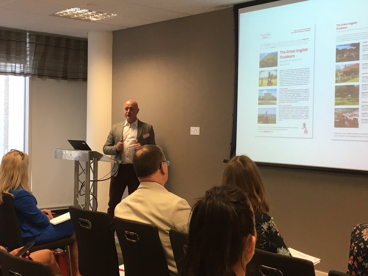 Julian Lawman @STATravel_UK & Leo Platt Incentive England present on  on specialist products.#discoverenglandfund https://t.co/LcF0MZN36C