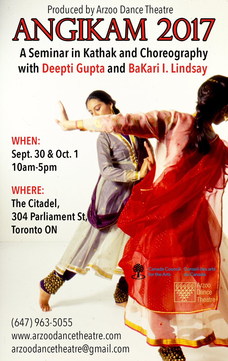 AngikamDance's tweet photo. Exciting news! The ANGIKAM Seminar in Kathak and Choreography is coming back this fall. Registration is open now. https://t.co/bYdXhVKJmD https://t.co/Wli6Px1qkN