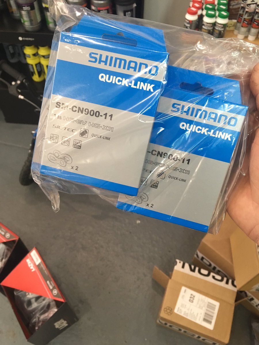 Honestly can't remember the last time I was this excited. Genuine Shimano quicklinks. Welcome to the party. You're a little late