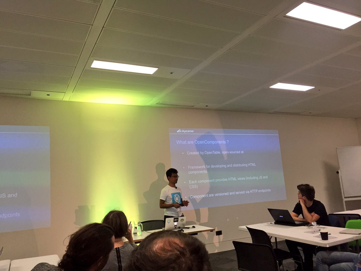 matteofigus's tweet image. Watching Dev&apos;s talk about #OpenComponents at Skyscanner