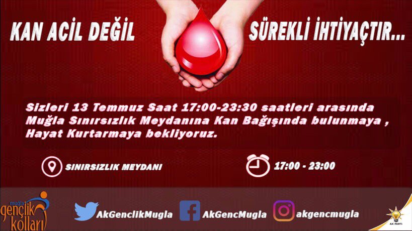 AK_4806's tweet photo. Kan vermek Demek 
Can vermek demektir. 

@TurkKizilayi @AkGenclikMugla
@mecertas @esmeozbag @AKGenclikGM @drkerem @sosyal @AkPartiSosyalPo https://t.co/TbzrrmvNWT