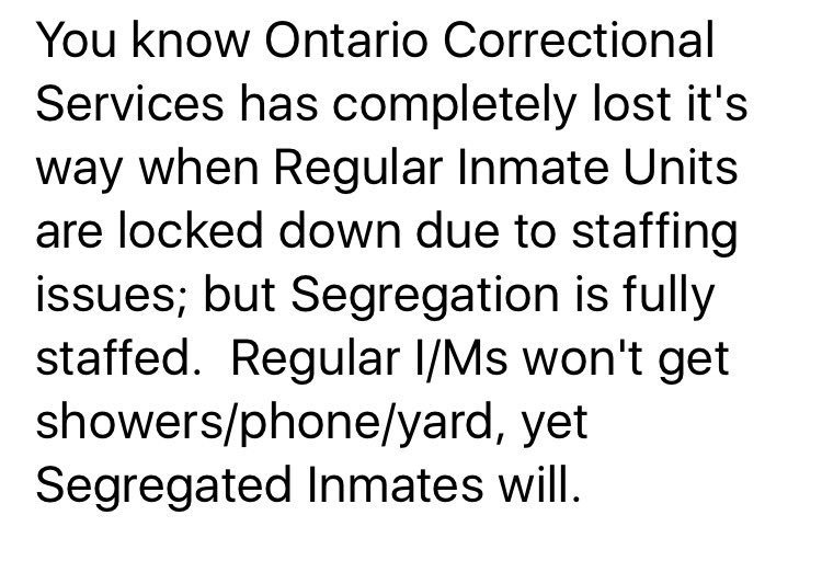cmjackel's tweet photo. @ONsafety @cncclocal369 #CrisisInCorrections #RegularOccurrence #HeadScratcher https://t.co/j9fOYgblGG