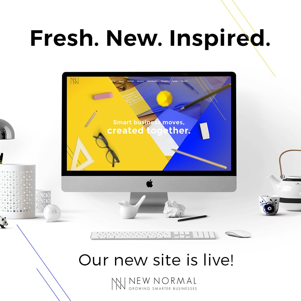 Refreshed newnormal.co.za! More services, more smart business moves! #business #capetown #strategy #branding #design #coaching