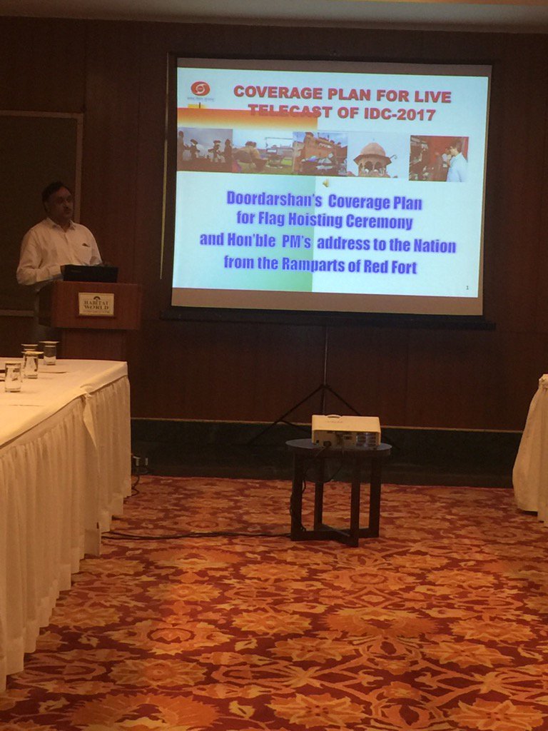 supriyasahuias's tweet image. Started our preparations for Independence Day Ceremony. Took a review of our coverage plan with my team @DDNational