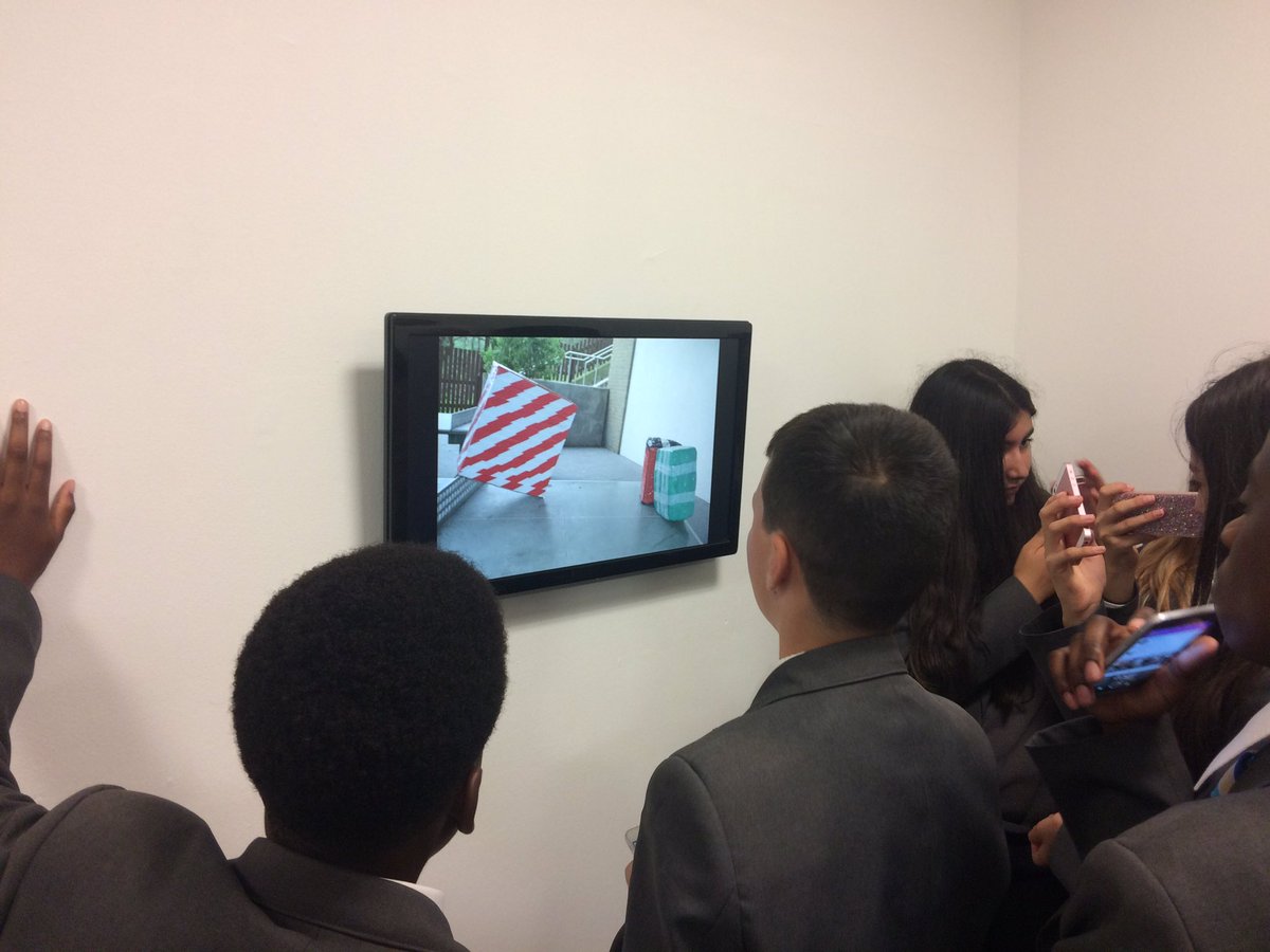 SadieEdginton's tweet photo. Great seeing @ArtHeartlands Yr8 viewing their artworks #props and #stop-motion #animation #performance works @saatchi_gallery yesterday https://t.co/w4U6N8w5Ia