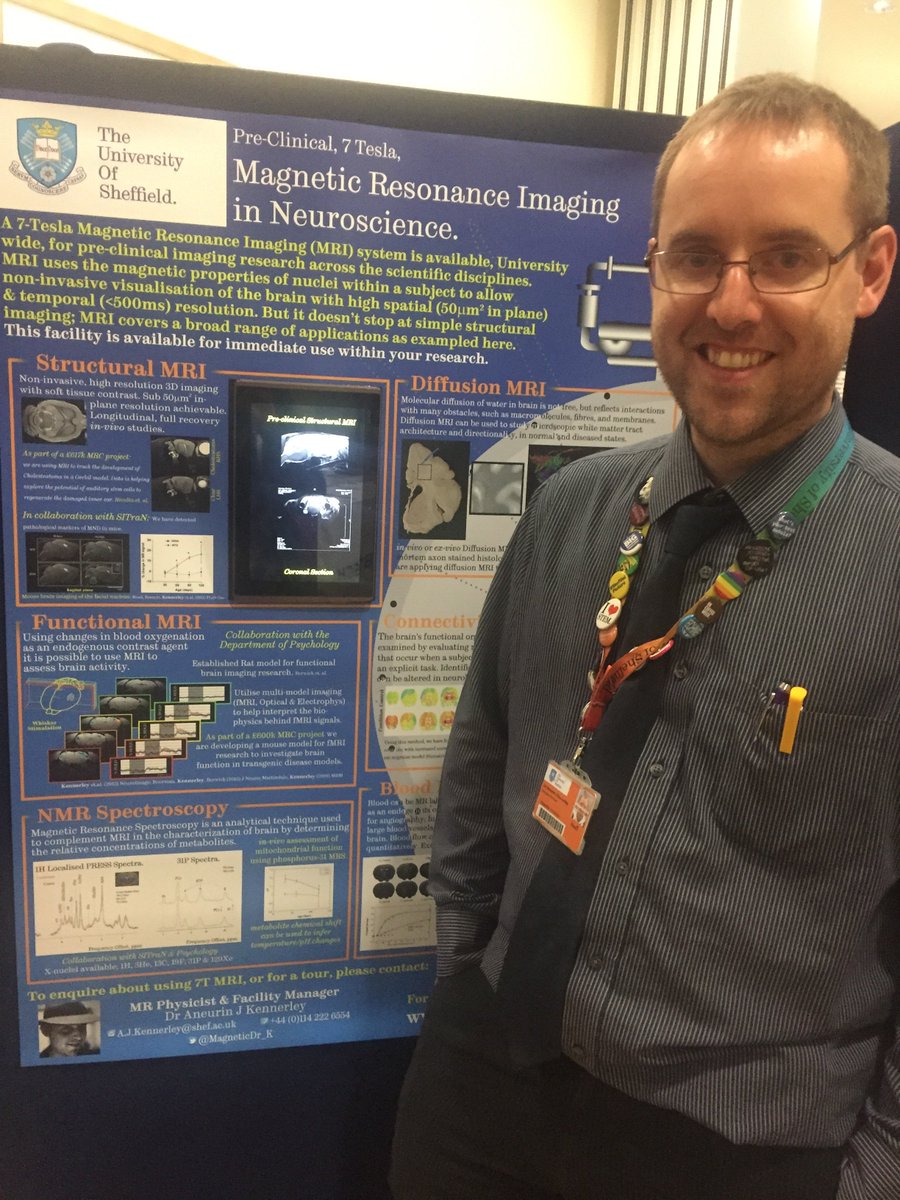 Shef_NeuroGirls's tweet photo. Here's @MagneticDr_K presenting his MRI work with an excellent poster @sheffielduni #Neuroscience #MRI https://t.co/Rg647rJROm