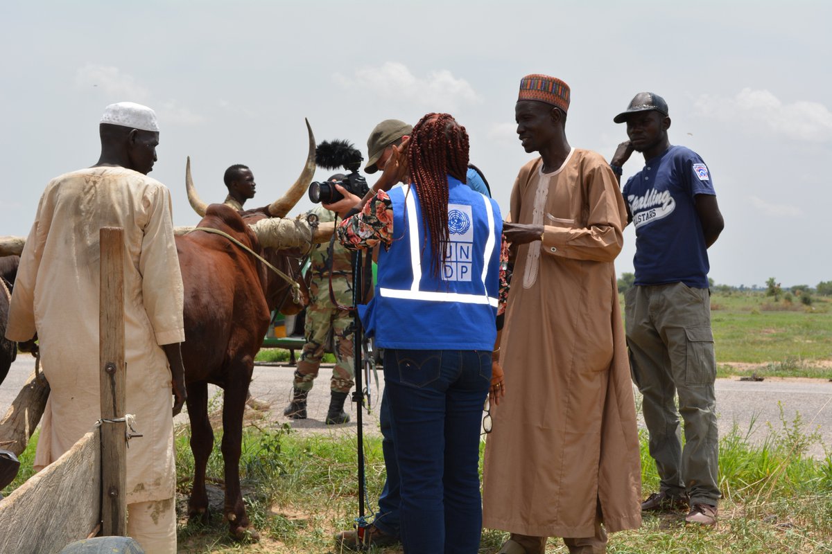 royhesterh's tweet photo. #StabilizingCommunities in #BornoState. @UNDPNigeria on #monitoring visit to #Ngwom with #LaVanguardia, Africa Bureau. @xavieraldekoa https://t.co/kjS1r1Evi6