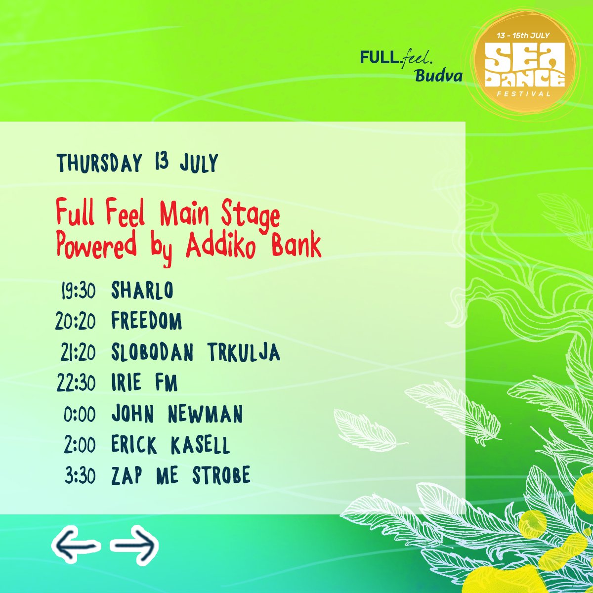 SeaDanceFest's tweet photo. Counting down the minutes until we launch 4th edition of Sea Dance! 😎🙌💫
Who are your favorites for tonight? 🌴💛 #SeaDance2017 https://t.co/72aogfT0mR