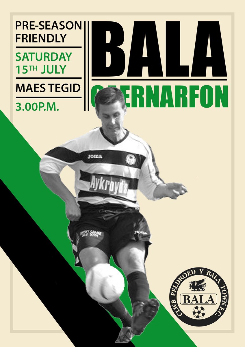 Calling all Town supporters and ex players! It’s Ste Fisher’s Testimonial this Saturday v Caernarfon at 3.00p.m. Please show your support!