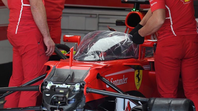 GrantSRivers's tweet photo. I know a drivers safety is paramount but the F1 shield is hideous!๐
#F1 #F1Shield https://t.co/ryxOLFKgo0