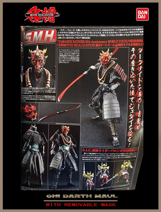 RonSeoulOh's tweet photo. Holy crap. The @TamashiiNations #MovieRealizations Oni Darth Maul is plain AWESOME. Removal mask! @JaigEyes66 @JordanMaison https://t.co/asIRAGcsfc