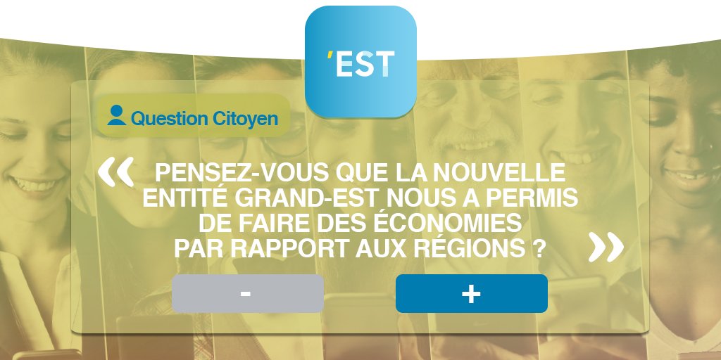 regiongrandest's tweet photo. L'entité #GrandEst a-t-elle permis de faire des économies par rapport aux régions ? Répondez sur appli #ImaginEst 👉 https://t.co/FFkvuaf3Gk https://t.co/XeyPZLaIH8