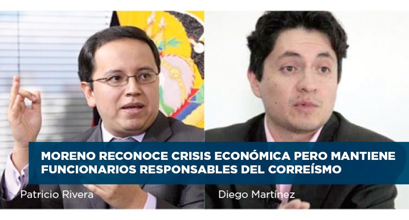 CREOEcuador's tweet image. El Lic. Moreno decidió mantener en importantes cargos del sector económico a funcionarios correistas
Detalles: bit.ly/2t7dRfb