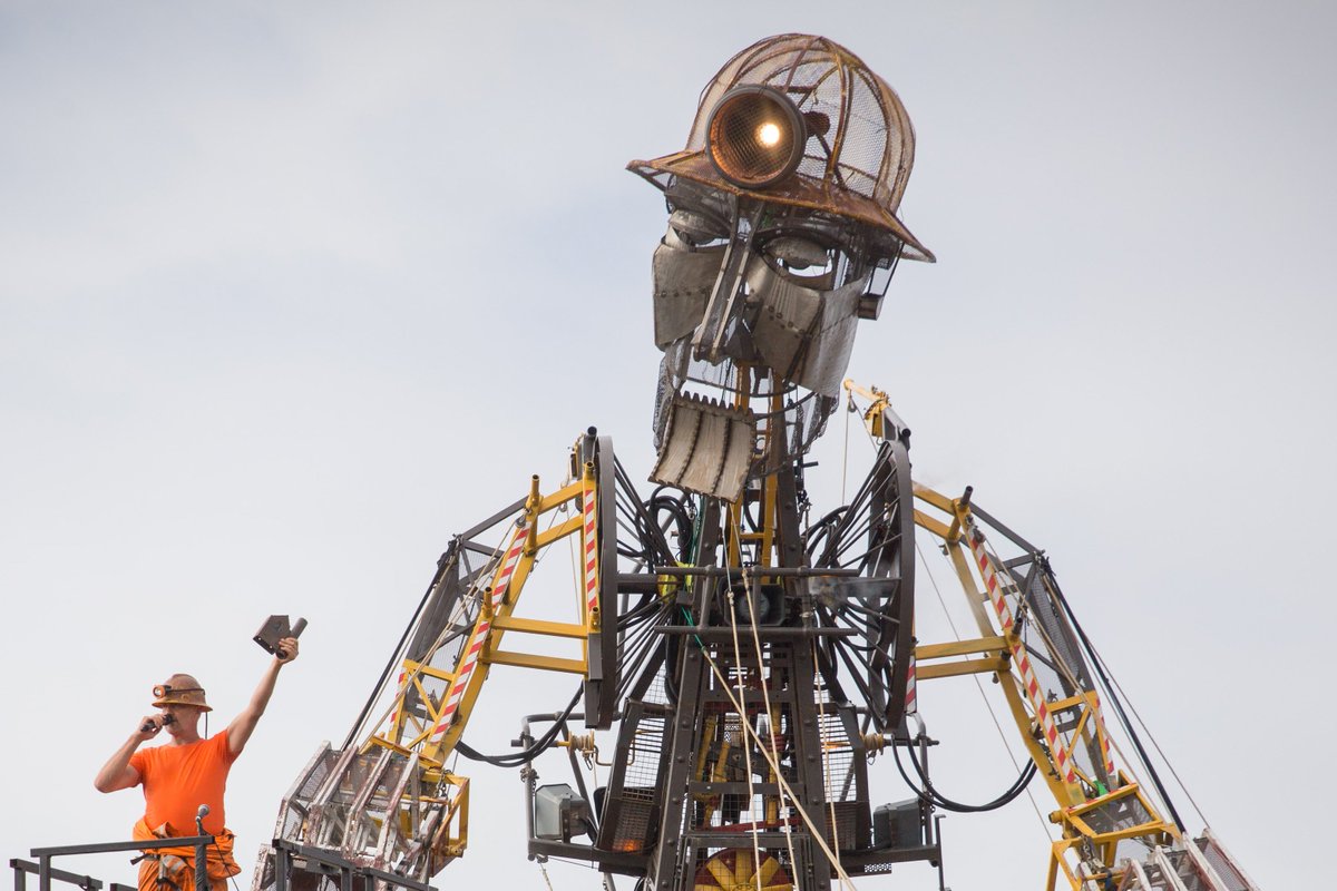 TheManEngine's tweet photo. The #ManEngine loved visiting #EastPoolMine last year. If you loved him back, vote for him! #NLAManEngine https://t.co/A5tTEIuMd4 https://t.co/tEh79BjQde