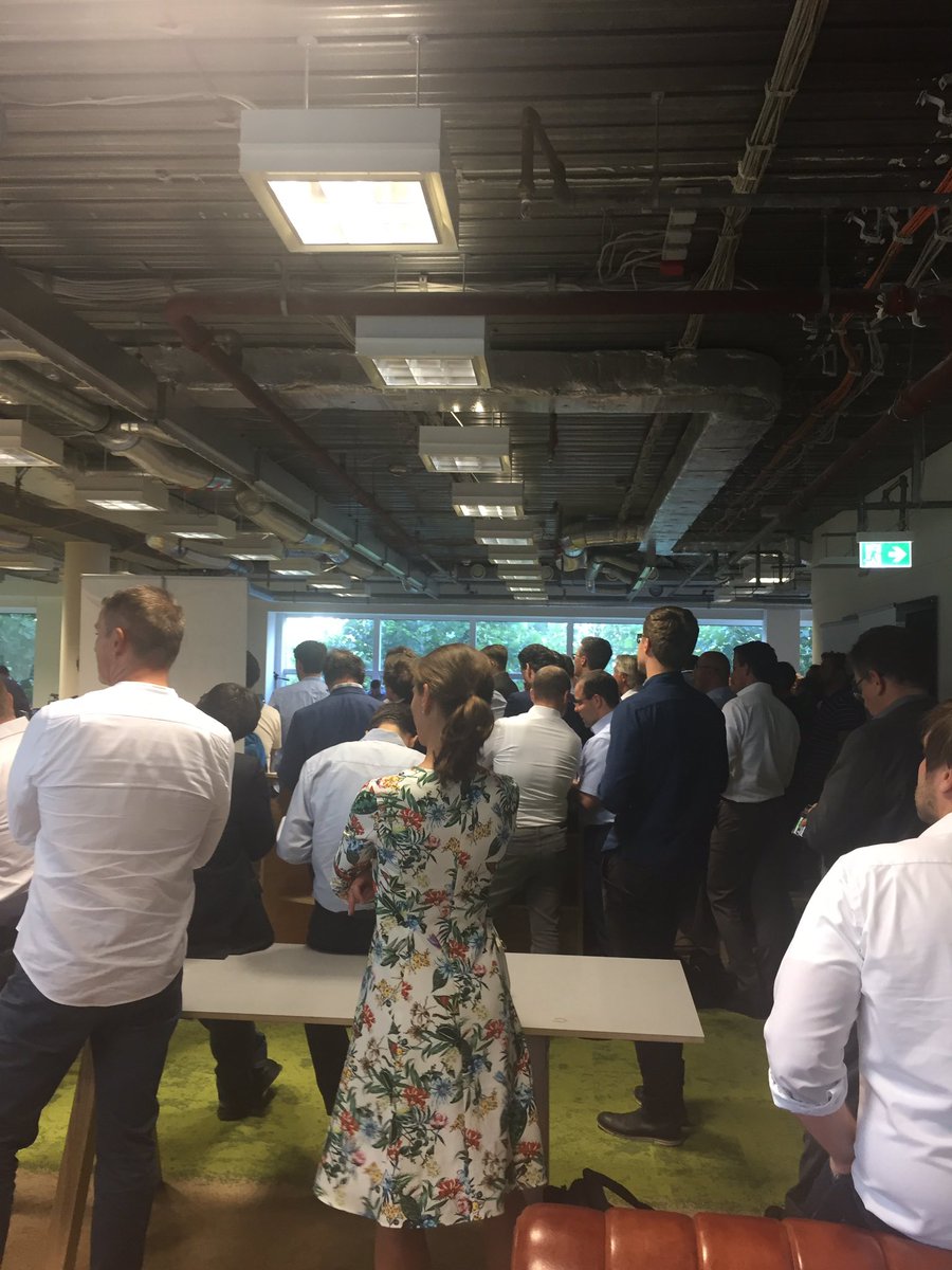 Full house @TechQuartier for <a href="/accelerator_ffm/">Accelerator Frankfurt</a> #demoday #joinmainland