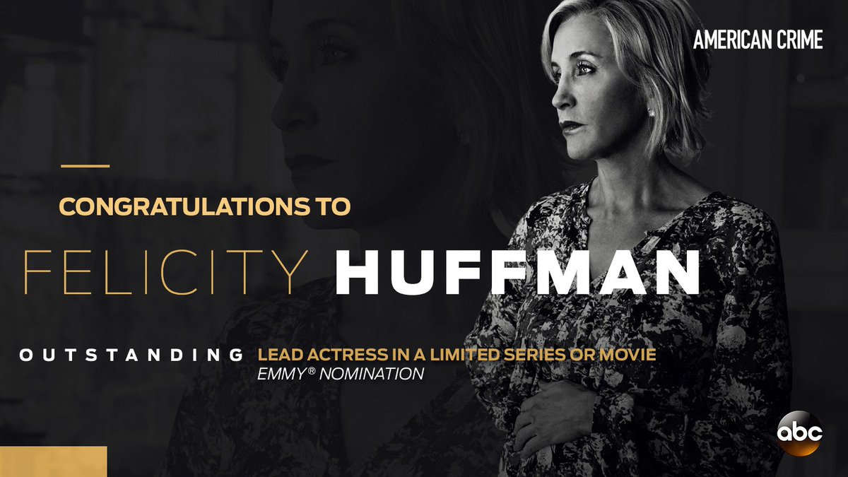 Congratulations to @FelicityHuffman on her #Emmys Nomination! 🎉 #EmmyNominations