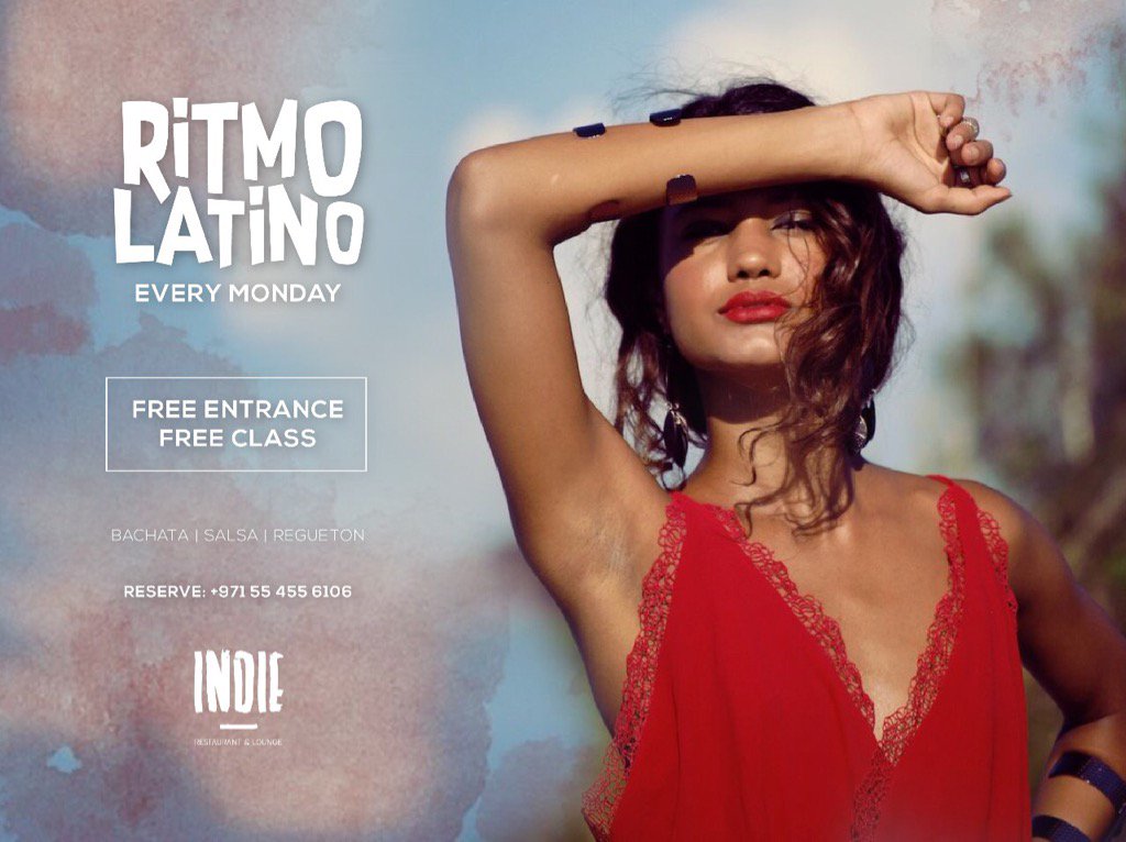 indie_difc's tweet photo. EVERY MONDAY | FREE ENTRANCE | FREE CLASSES | BACHATA | SALSA | REGGAETON
P: +971554556106
#LatinNight #RitmoLatino https://t.co/hL0LnfDA6g