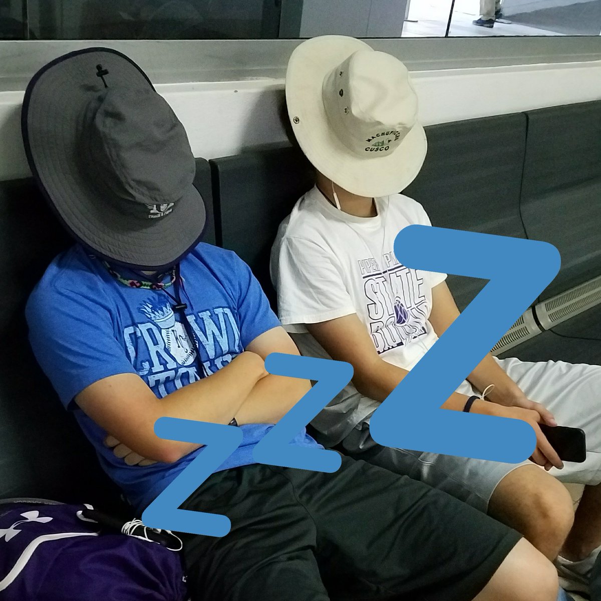 profeleffert's tweet photo. Me thinks that maybe @BDiddy_30 &amp; @TylerAsh_13  didn't get enough sleep last night... #peru2017 #airportnaps https://t.co/VPUYEsvpf9