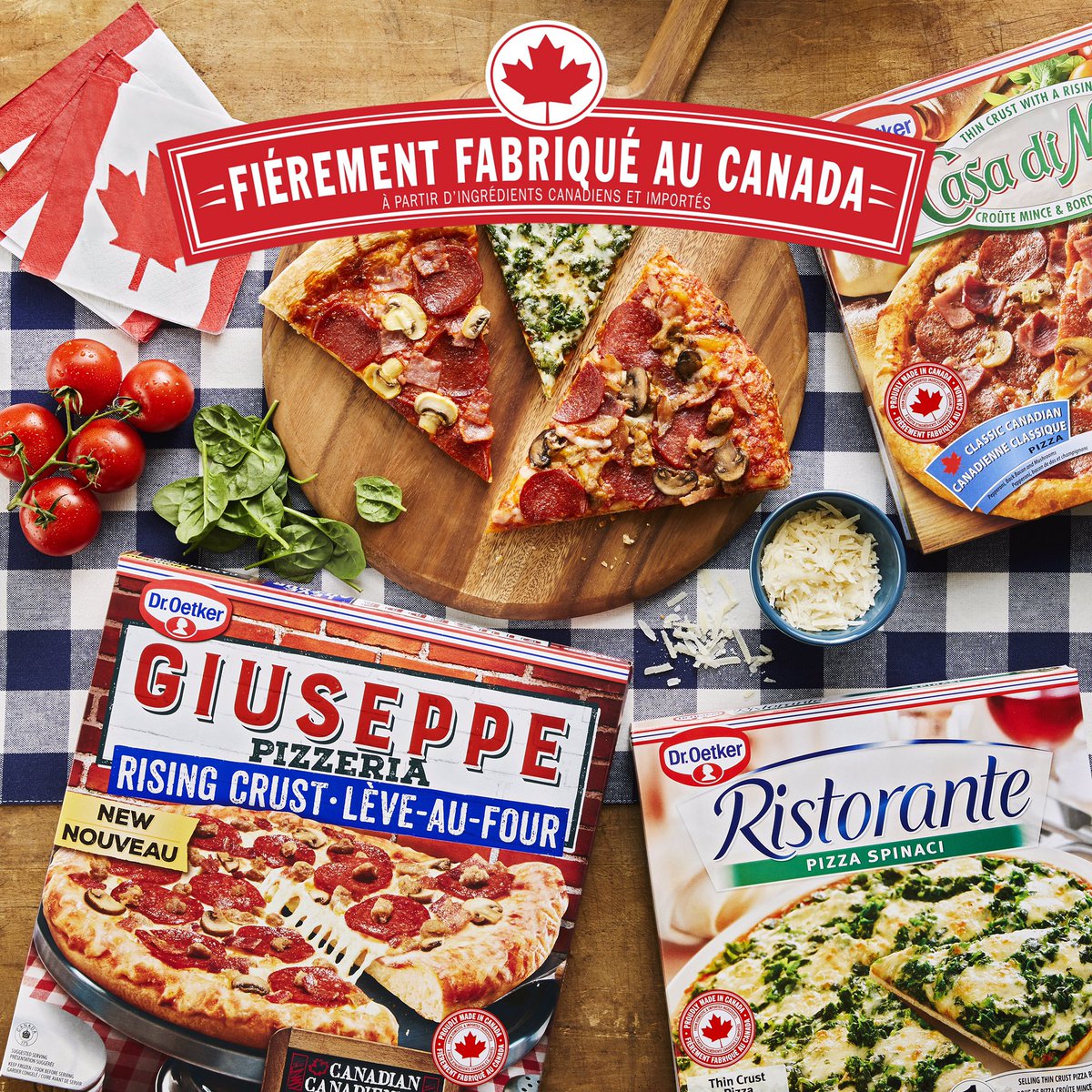 Afin de célébrer le 150e anniversaire du Canada, régalez-vous comme il se doit avec ces trois pizzas bien de chez nous. #Canada150