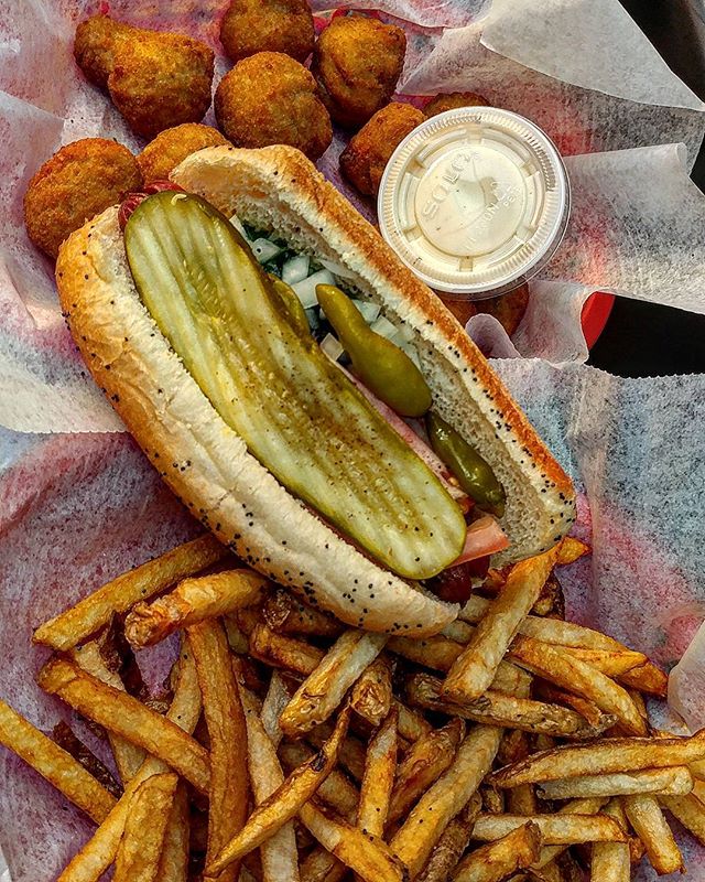 Post a pic of your hot dog w/ #DowntownDogsHDM &amp; tag us for your chance to win a $10 gift card every Fri in July! 🌭🌭 #NationalHotDogMonth