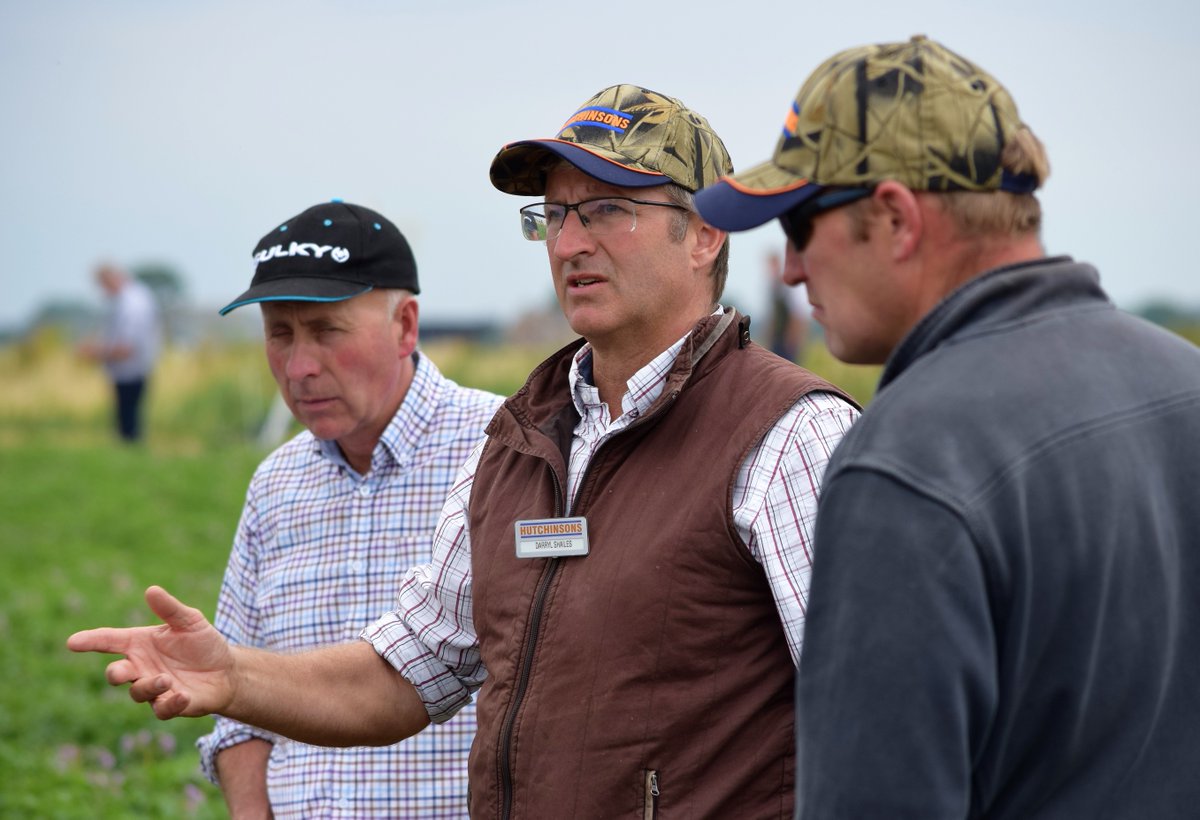 Root Crop Manager, Darryl Shailes at the Fenland Potato Demo where N trials show the benefits of incorporated N pre-plant &amp; more at planting