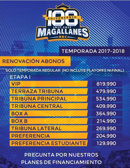 Magallanes y Águilas dieron a conocer sus impactantes precios de abonados DEoTr3cUIAAqXPs