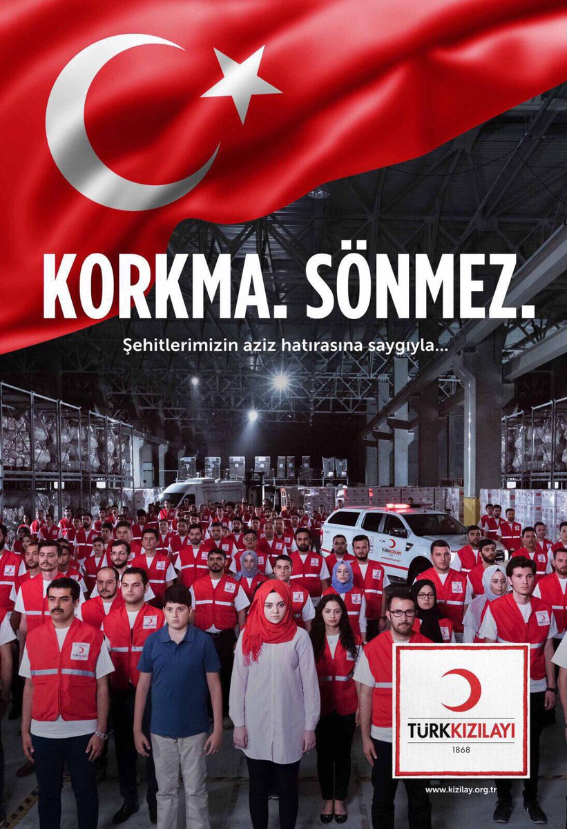 #KorkmaSönmez  "Şehitlerimizin aziz hatırasına saygıyla 🇹🇷"