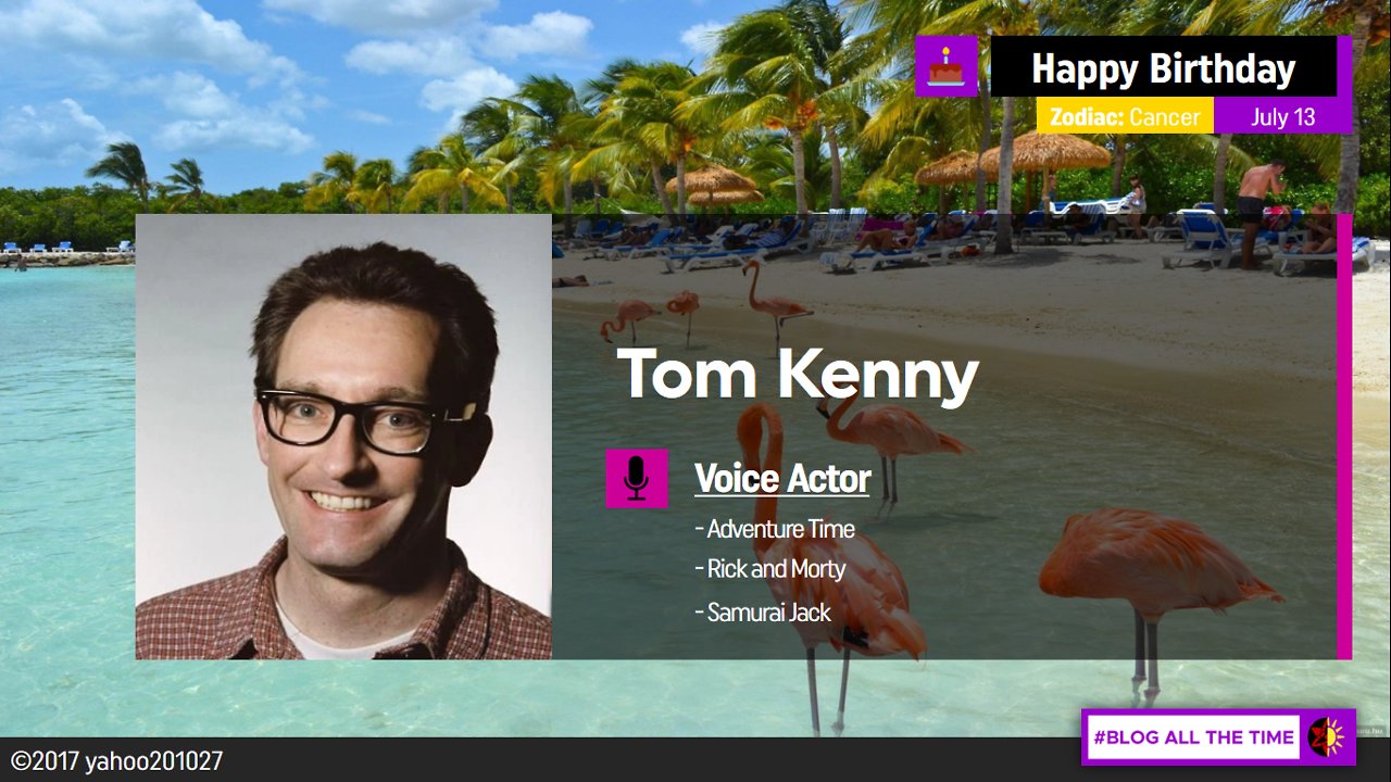 Happy Birthday to the Iconic Voice Actor, Tom Kenny.     