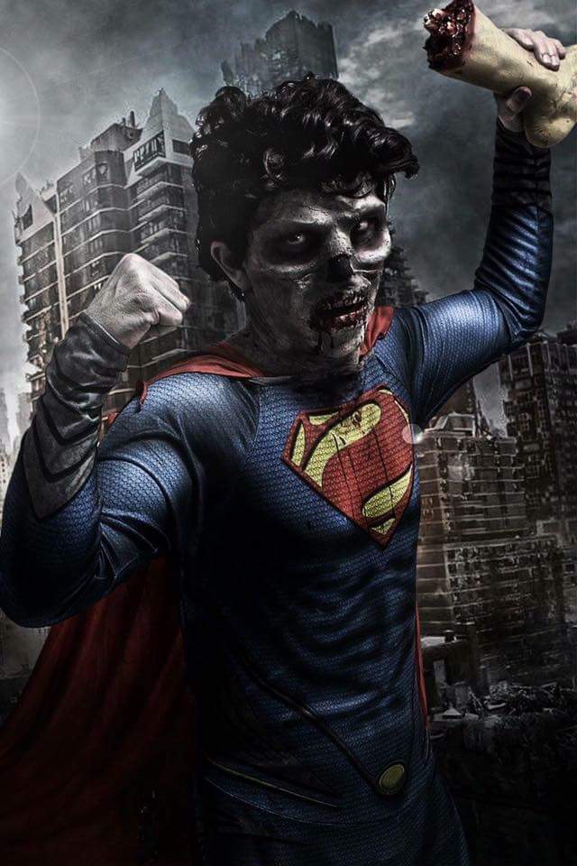 Vixen_FX's tweet photo. Throwback to when I turned my dad into a #zombie #superman #SpecialFX #creativeambition #leedscitycollege #mediamakeup #horror #batman https://t.co/0rf0pHL2ia