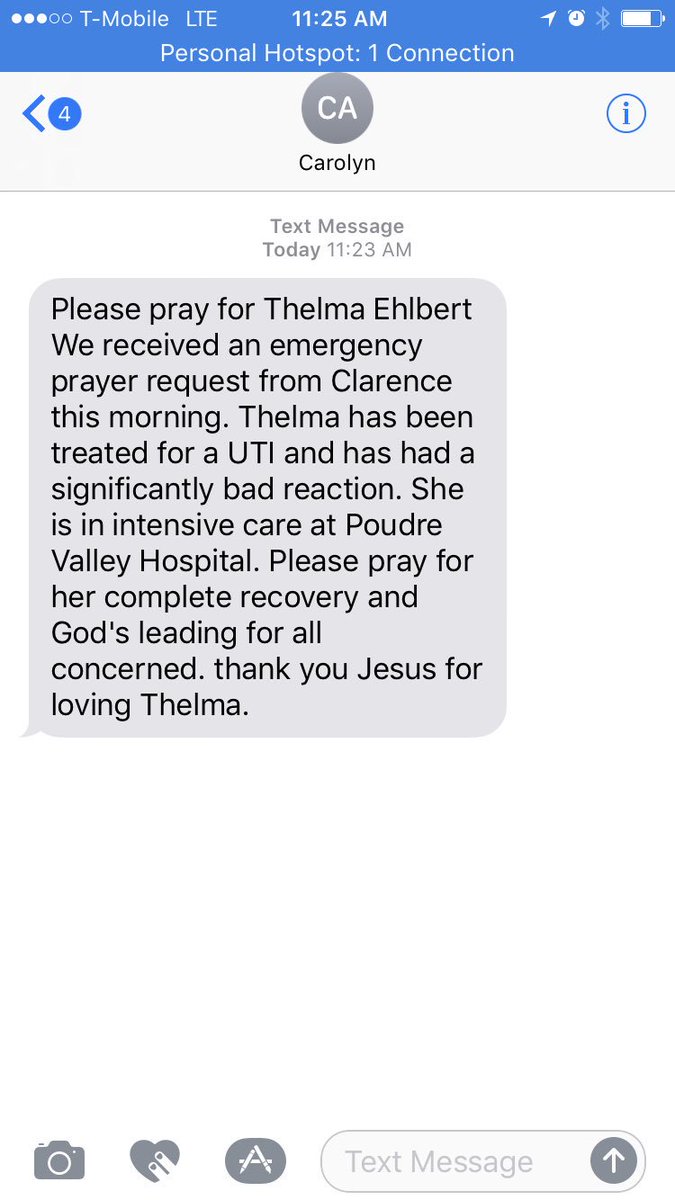 JJLarsen's tweet photo. Thank you Jesus for answering this prayer for Thelma from @SummitviewFC saints https://t.co/mPwTiVcI3H