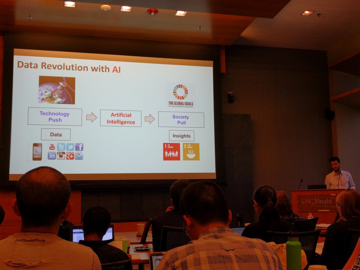 lyeskhalil's tweet image. Stefano Ermon talks Deep Learning for socio-economic problems, poverty, hunger at #compsust doctoral consortium