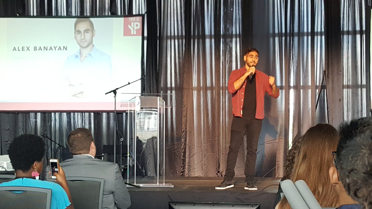 forte1996's tweet photo. My Aha Moment: "Risk taking is the courage to step forward when it is 20 cons!" @AlexBanayan Thanks @YPAlabama! #thisisAlabama https://t.co/a3KG00OfQD