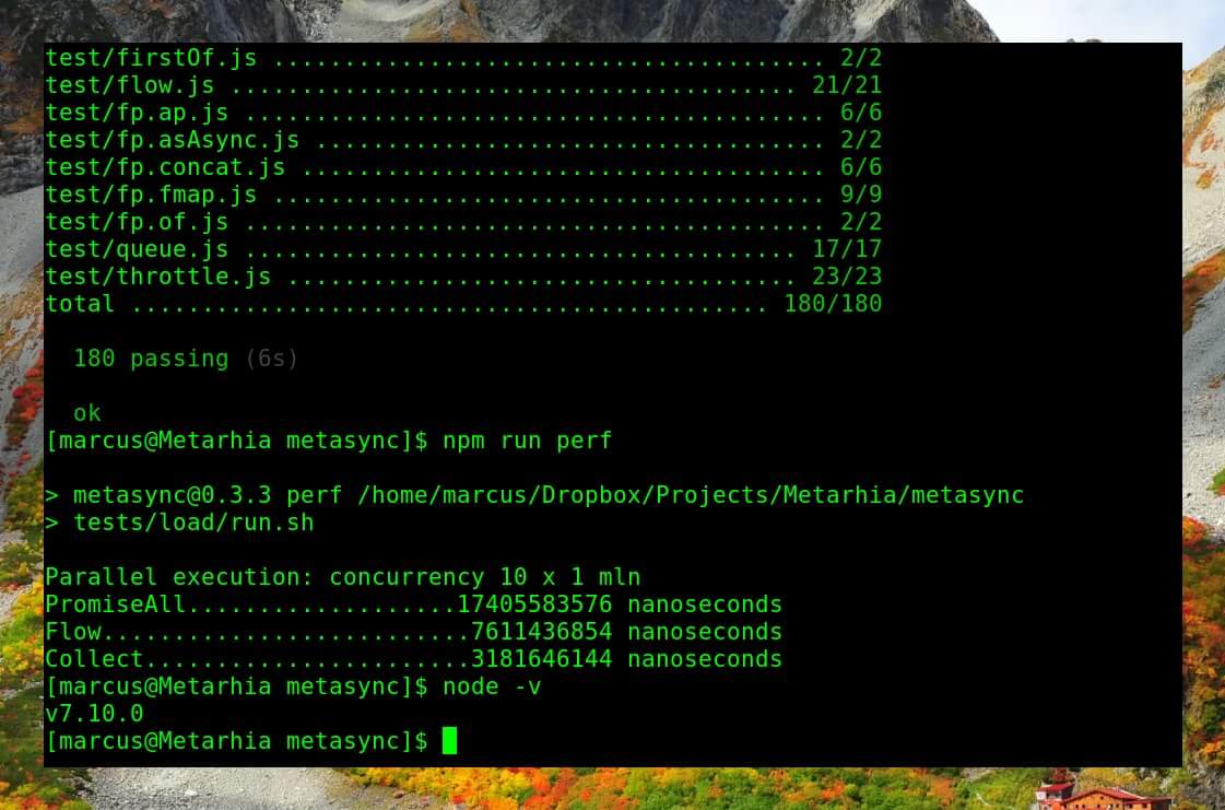 tshemsedinov's tweet photo. Say bye to slow #promises, say hello to fast and simple #asynchronous #composition and other abstractions for #JavaScript in #metasync https://t.co/3QWAl2c45K