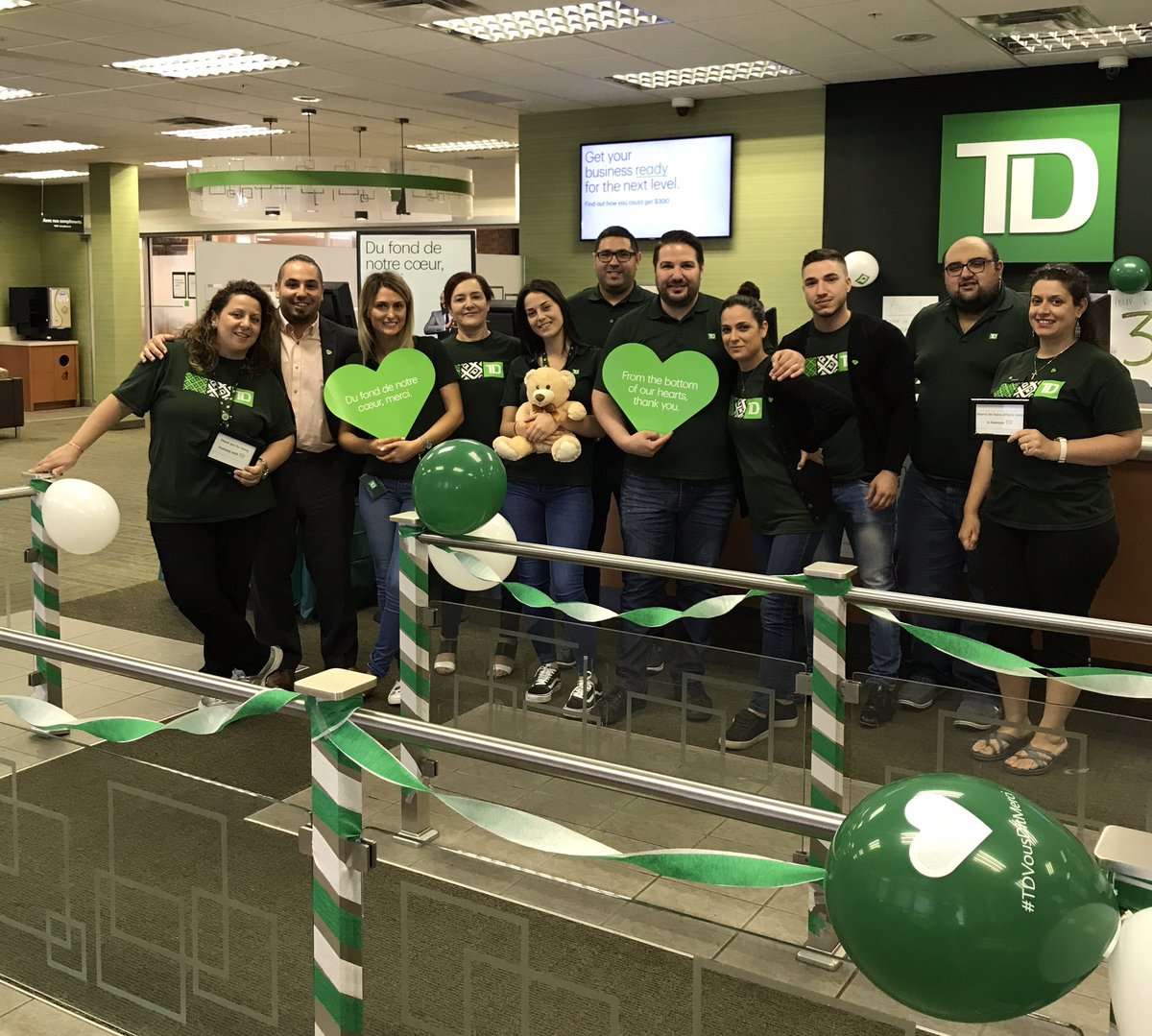 TD Galeries Normandie says thank you to all of our customers #TDThanksYou <a href="/Milenadepastena/">Milena De Pastena</a> <a href="/DrewWawin_TD/">Drew Wawin</a> @SylvieDemers_TD