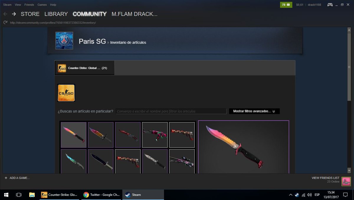 EmaMoriena18's tweet image. #csgobounty Hi, I deposited my knife and already an elapsed 19 minutes and I did not accredit the money on the page ... there any problem?